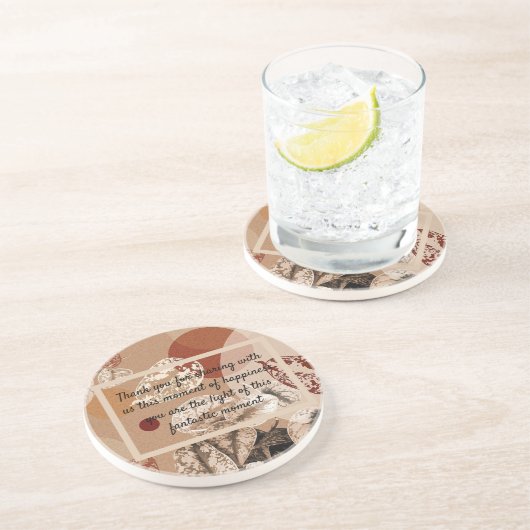 Carte de remercîment getränkeuntersetzer (Seite)