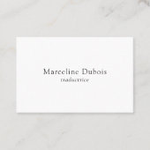 Carte de visite | Einfach | élégante Visitenkarte (Vorderseite)
