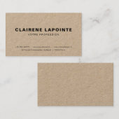 Carte de visite élégante modèle visitenkarte (Vorne/Hinten)