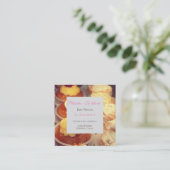 Carte de visite pour les Pâtisseries Quadratische Visitenkarte (Stehend Vorderseite)