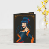 Carte de vœux pliées karte (Gelbe Blume)