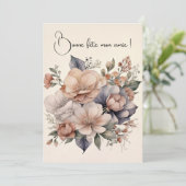 Carte de voeux simple Boho mon jardin fleuri Karte (Stehend Vorderseite)