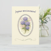 Carte de voeux simple pour femme boho hydrangé karte (Stehend Vorderseite)