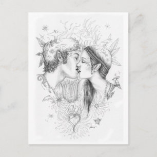 Carte Douces retrouvailles Postkarte