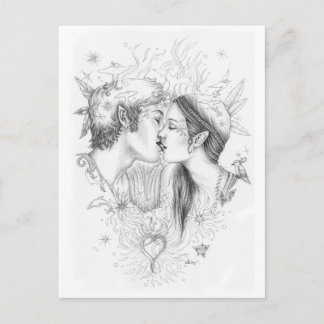 Carte Douces retrouvailles Postkarte