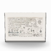 Carte Française Canada (Québec) par Champlain 1612 Fotoblock (Vorderseite)