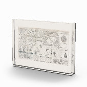 Carte Française Canada (Québec) par Champlain 1612 Fotoblock (Rechts)