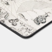 Carte Française Canada (Québec) par Champlain 1612 Schreibtischunterlage (Ecke)