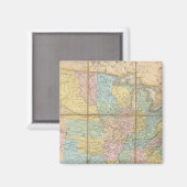 Carte Generale Des Etats Magnet (Vorderseite/Rückseite)