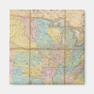 Carte Generale des Etats Magnet