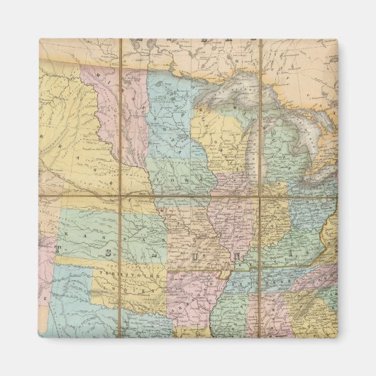 Carte Generale Des Etats Magnet (Vorne)