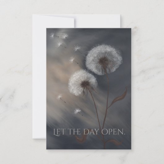 Carte Let the Day Open Fine Art Greeting Card (Vorderseite)