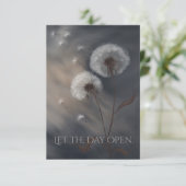 Carte Let the Day Open Fine Art Greeting Card (Stehend Vorderseite)