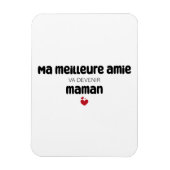 Carte "Ma meilleure amie va devenir maman" Magnet (Vertikal)
