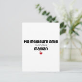 Carte "Ma meilleure amie va devenir maman" Postkarte (Stehend Vorderseite)