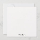 Carte Noël, Robin Chritsmas card Karte (Rückseite)