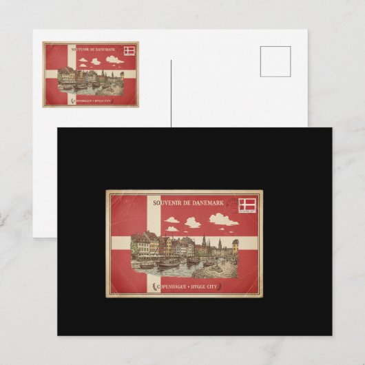 carte postal de Danemark  Postkarte (Vorne/Hinten)