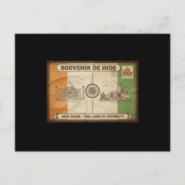 carte postal inde postkarte