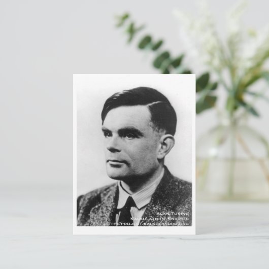 Carte postale Alan Turing Postkarte (Stehend Vorderseite)