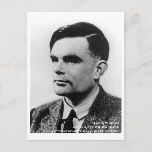 Carte postale Alan Turing Postkarte