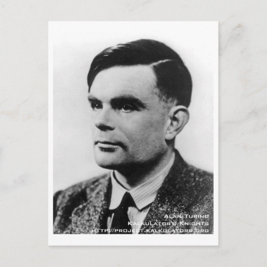 Carte postale Alan Turing Postkarte (Vorderseite)