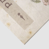 Carte Postale Bird Set 2 von 4 (Paris Rose Bird) Seidenpapier (Detail)