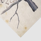 Carte Postale Blue Bird Chickadee Frankreich Postm Seidenpapier (Detail)