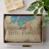Carte Postale Blue Butterfets Seidenpapier (Geschenk)