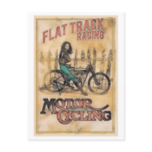 Carte Postale british 1900 Rennen Moto-Flugdeau