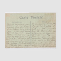 Carte Postale Englisch Script Vintage Grüntöne