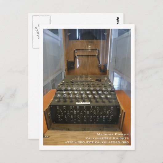 Carte postale Enigma Postkarte (Vorne/Hinten)