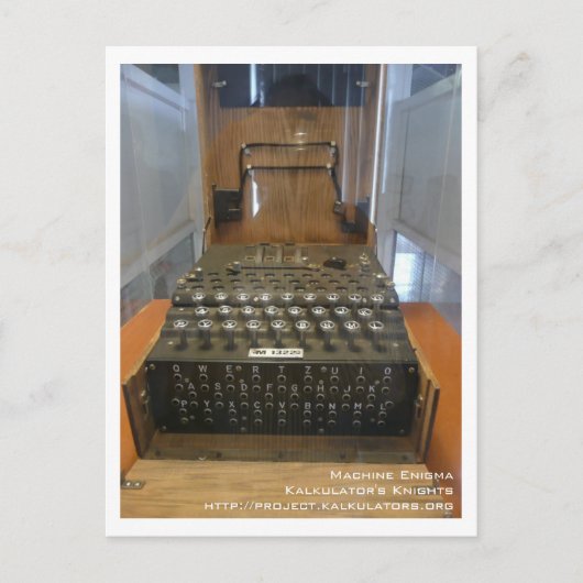 Carte postale Enigma Postkarte (Vorderseite)