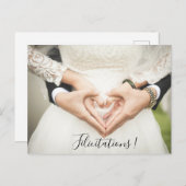 Carte postale FÉLICITATIONS Postkarte (Vorne/Hinten)