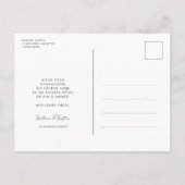 Carte postale Foto personnalisable Joyeux Noël Postkarte (Rückseite)