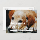 Carte postale Foto Retro Joyeuses Fêtes Postkarte (Vorne/Hinten)