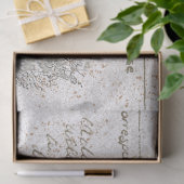 Carte Postale Französisch Script Beehive Skep Deco Seidenpapier (Geschenk)