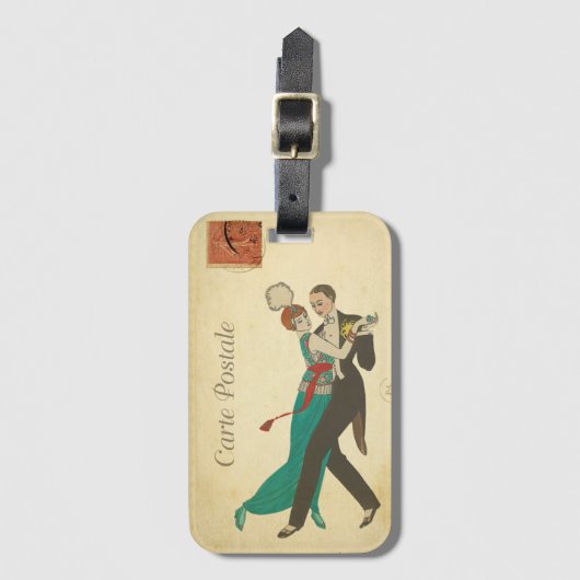 Carte Postale Gepäckmarke Gepäckanhänger (Vorderseite Vertikal)