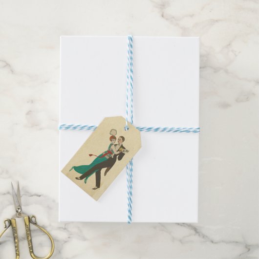 Carte Postale Gift Tag Geschenkanhänger (Mit Garn)
