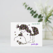 Carte postale jolie petite fée grenouille postkarte (Stehend Vorderseite)