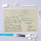 Carte Postale Monaco Vintag Französisch Grün Seidenpapier (Handwerk)