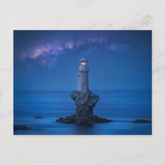 Carte Postale Phare Tourlitis - Ile d’Andros - Grè Postkarte (Vorderseite)