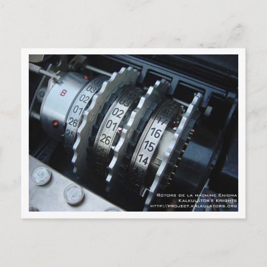 Carte postale Rotor Enigma Postkarte (Vorderseite)