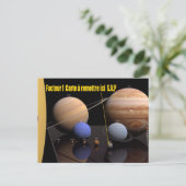 Carte postale système solaire postkarte (Stehend Vorderseite)