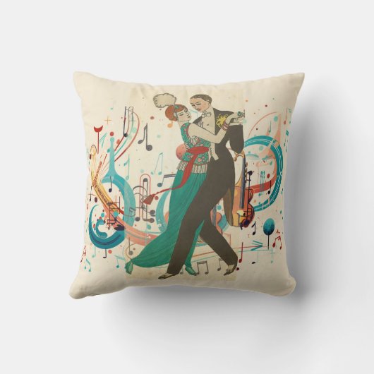 Carte Postale Throw Kissen (Rückseite)