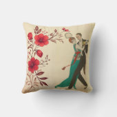 Carte Postale Throw Kissen (Rückseite)