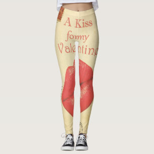 Carte Postale Valentine Kiss Leggings