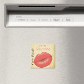 Carte Postale Valentine Kiss Magnet (In Situ (Geschirrspüler))