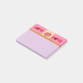 Carte Postale Valentine Kiss Post-It-Notes Post-it Klebezettel (angewinkelt)