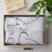 Carte Postale Vintag Decoupage Paris Text Seidenpapier (Geschenk)