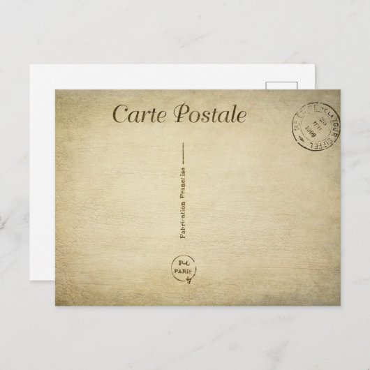Carte Postale Vintag Postkarte (Vorne/Hinten)